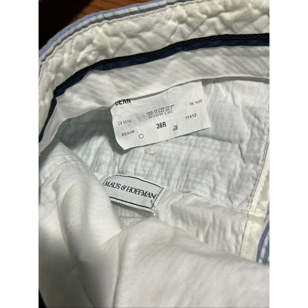 Maus & Hoffman Men’s Seersucker Striped Pants 36r View 3